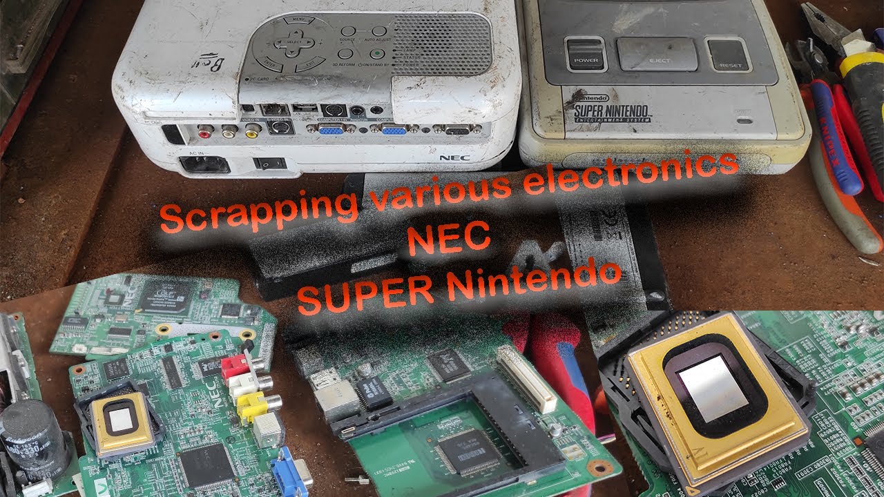 Scrapping Nintendo & NEC projector | Good gold recovery