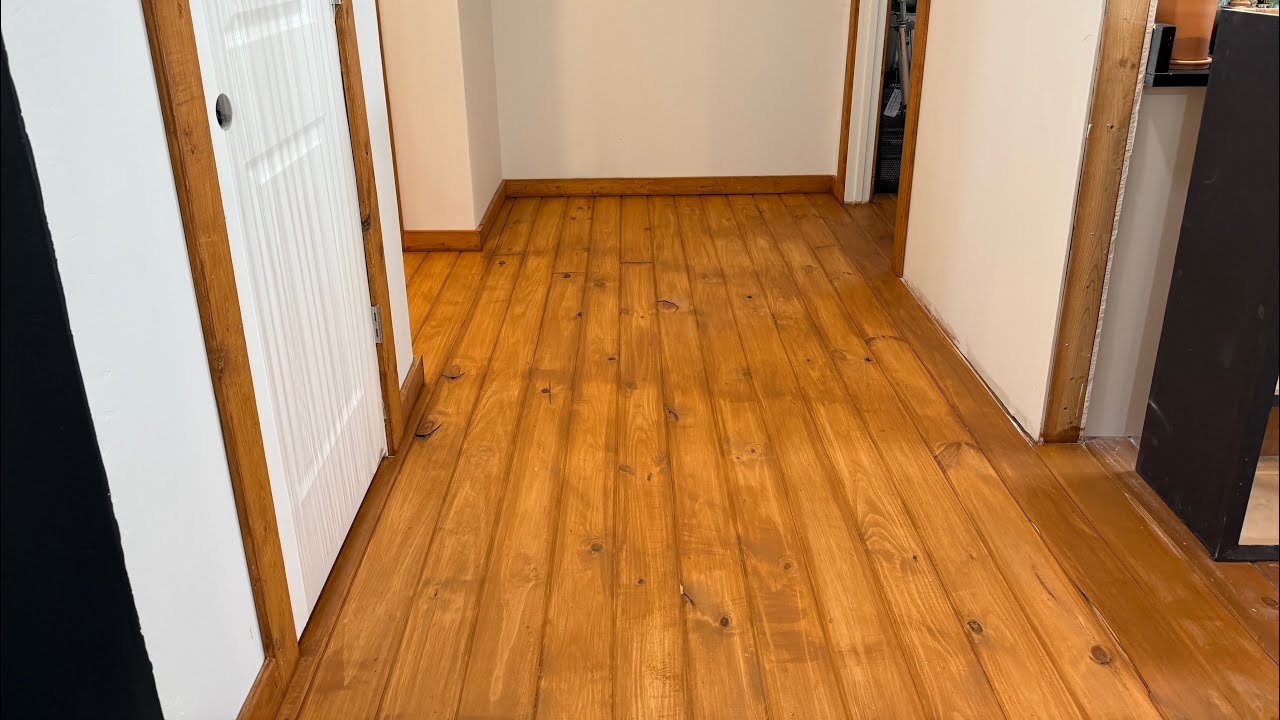 DLGT FARMHOUSE- Staining and Varnishing Wood Floors in Corridor & Kitchen-3/16/26