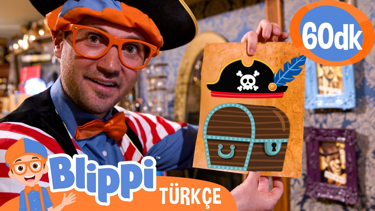 Blippi ile Hazine Avı 🏴‍☠️🪙 | Blippi Türkçe - Çocuklar için Eğitici Videolar