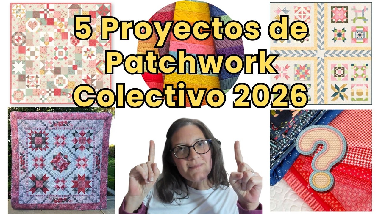 5 proyectos de patchwork colectivos GRATIS para coser en 2026 #patchwork