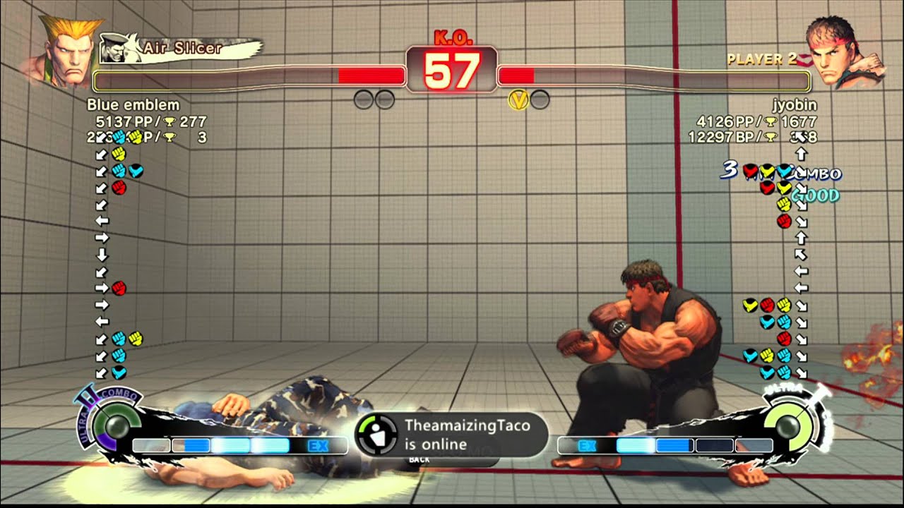 SSFIVAE~ Guile (Blue Emblem) vs.  Ryu (jyobin) HD