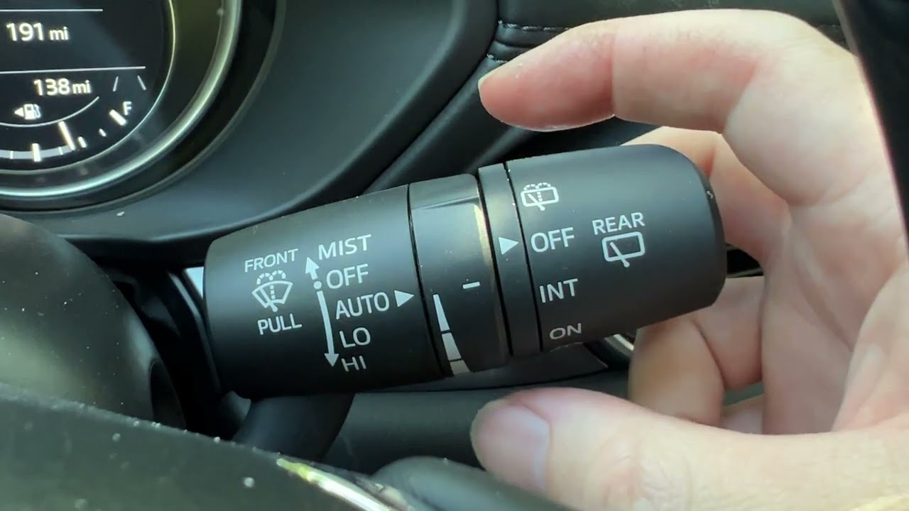 How to Use Windshield Wipers/Washers on Mazda CX5