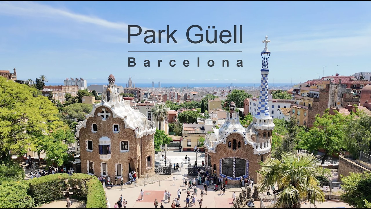 Barcelona: Park G&uuml;ell 4K Walking Tour | Vibrant June Summer Walk 2026 🇪🇸☀️