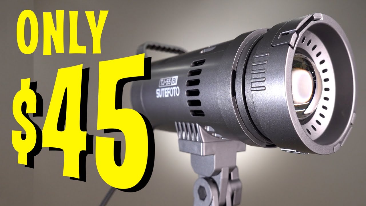This $45 Photography Video Light is SO MUCH FUN! Sutefoto TJ 55 Bi LED Spotlight for video vlogging