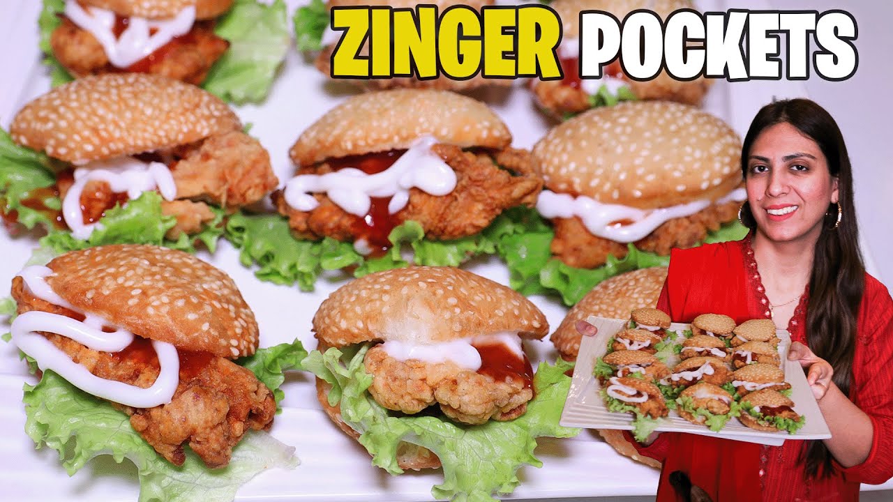 Zinger Chicken Pockets Recipe l Ramadan Special Iftar Recipe By Kitchen With Amna