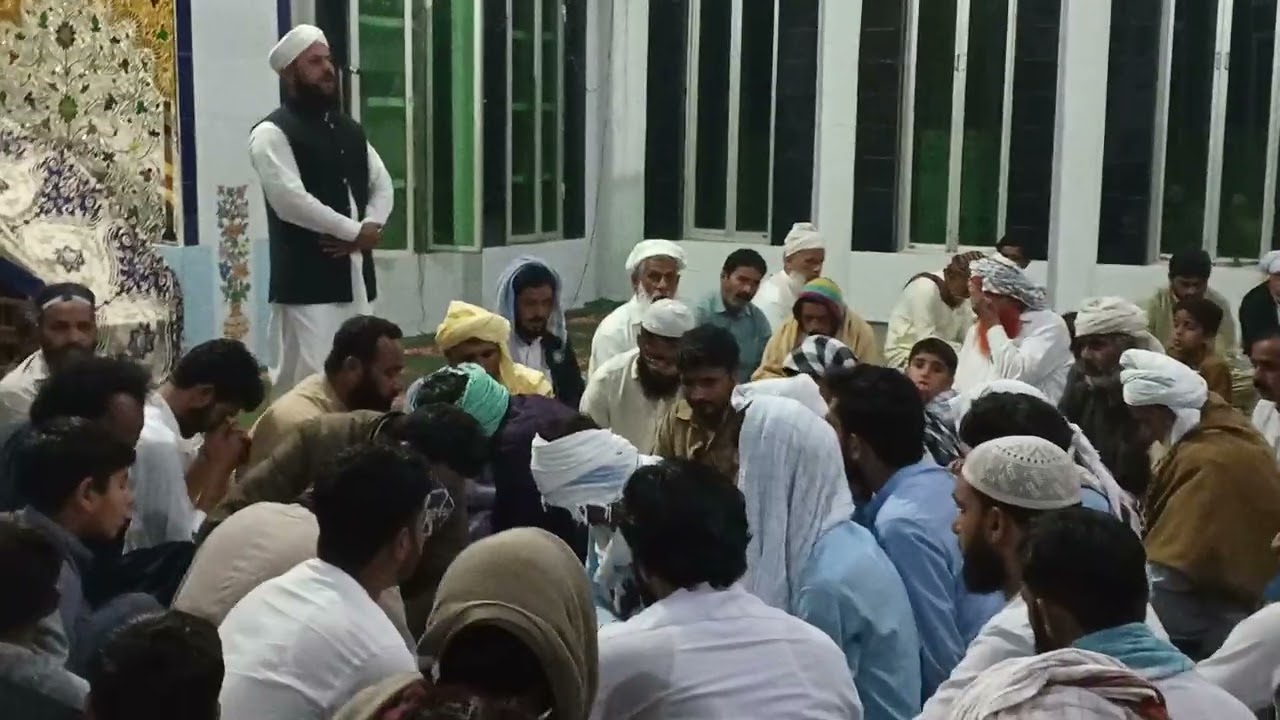 جانشین حضور فیضی کریم صاحبزادہ علامہ مفتی محمد احمد فیضی صاحب خطبہ نکاح بستی سٹھاری جامع مسجد نوری