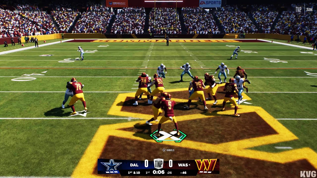 Madden NFL 26 - Dallas Cowboys vs Washington Commanders - Gameplay (PS5 UHD) [4K60FPS]