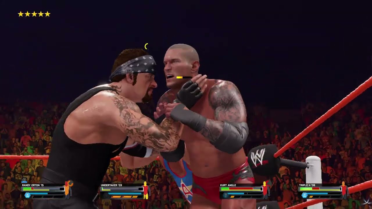 Randy Orton vs Kurt Angle vs The Undertaker vs Triple H – World Heavyweight Championship | WWE 2K25