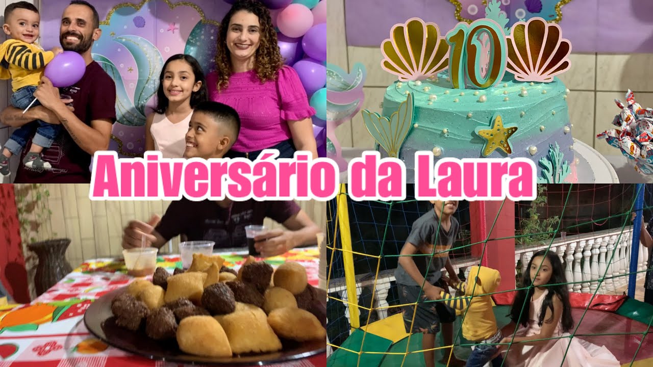Parabéns para a Laurinha, teve até cama elástica, eles divertiram || LAÍS VELOSO