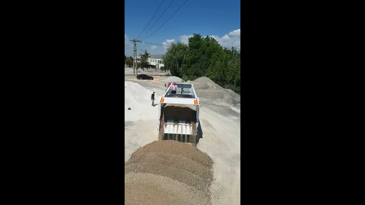 Moving Floor Asphalt Semi-Trailer - Moving Floor Heavy Cargo Transport Model