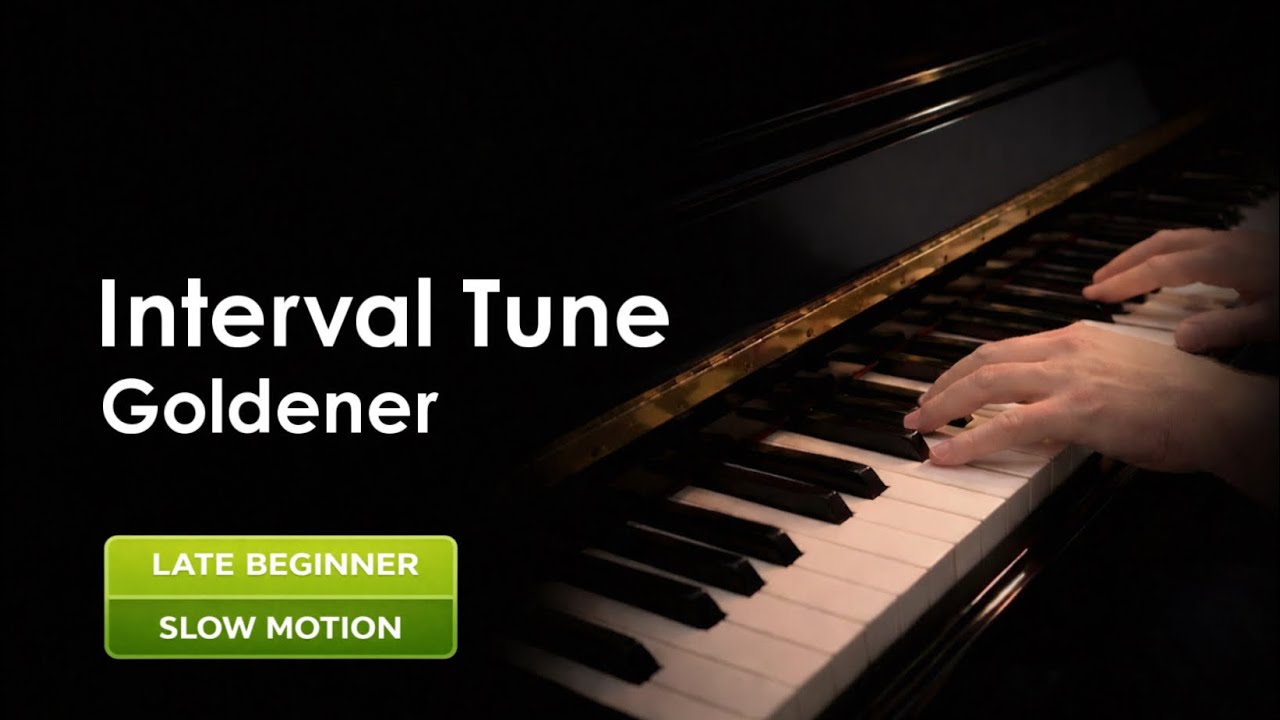 T. Goldener: Interval Tune, Slow Motion Piano Tutorial
