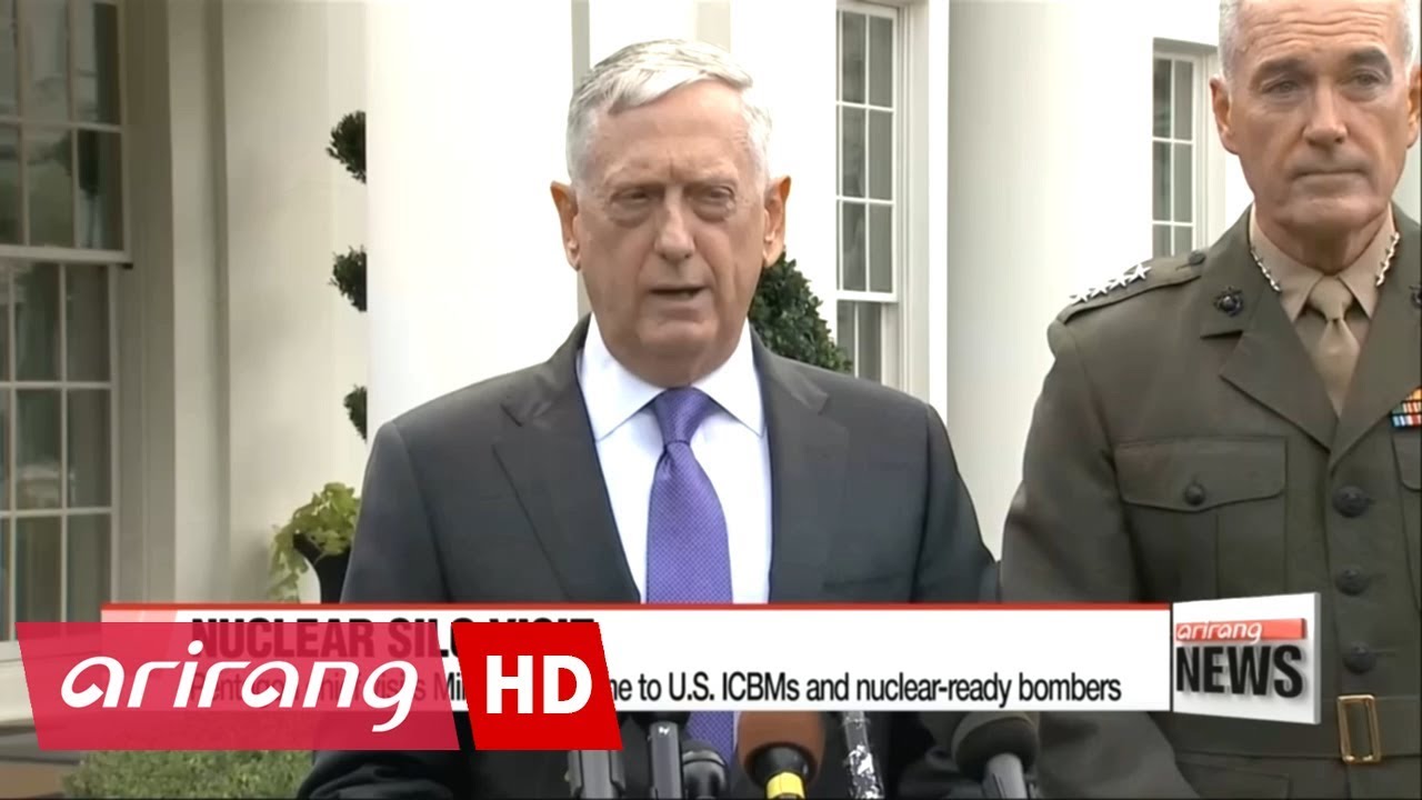 Pentagon chief visits U.S. base housing nuclear-capable bombers and ICBMs