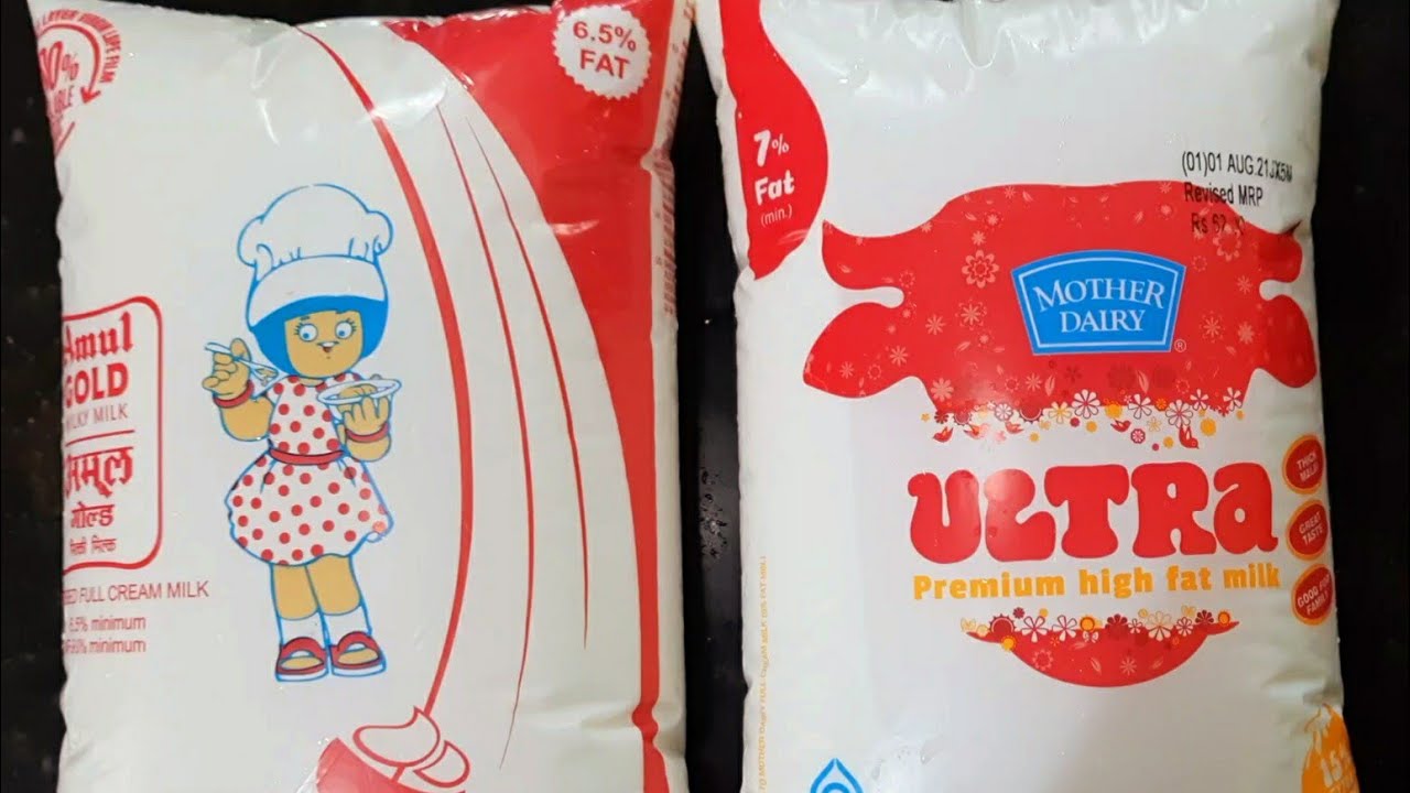 Amul GOLD Vs Mother Dairy ULTRA I Pasteurised full cream milk