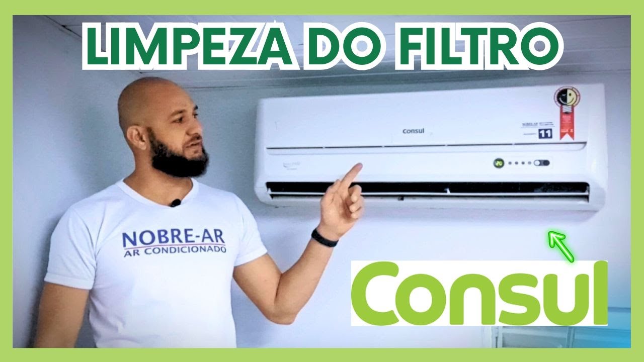 COMO LIMPAR Filtro ar condicionado Consul 18000 btus DIY