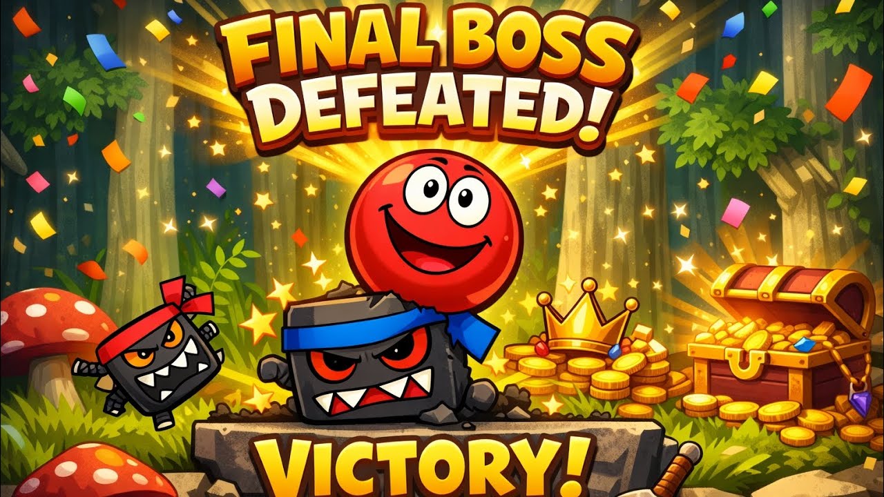 FINAL BOSS DEFEATED! | Red Ball 4 Final Boss Fight | Epic Victory 😱