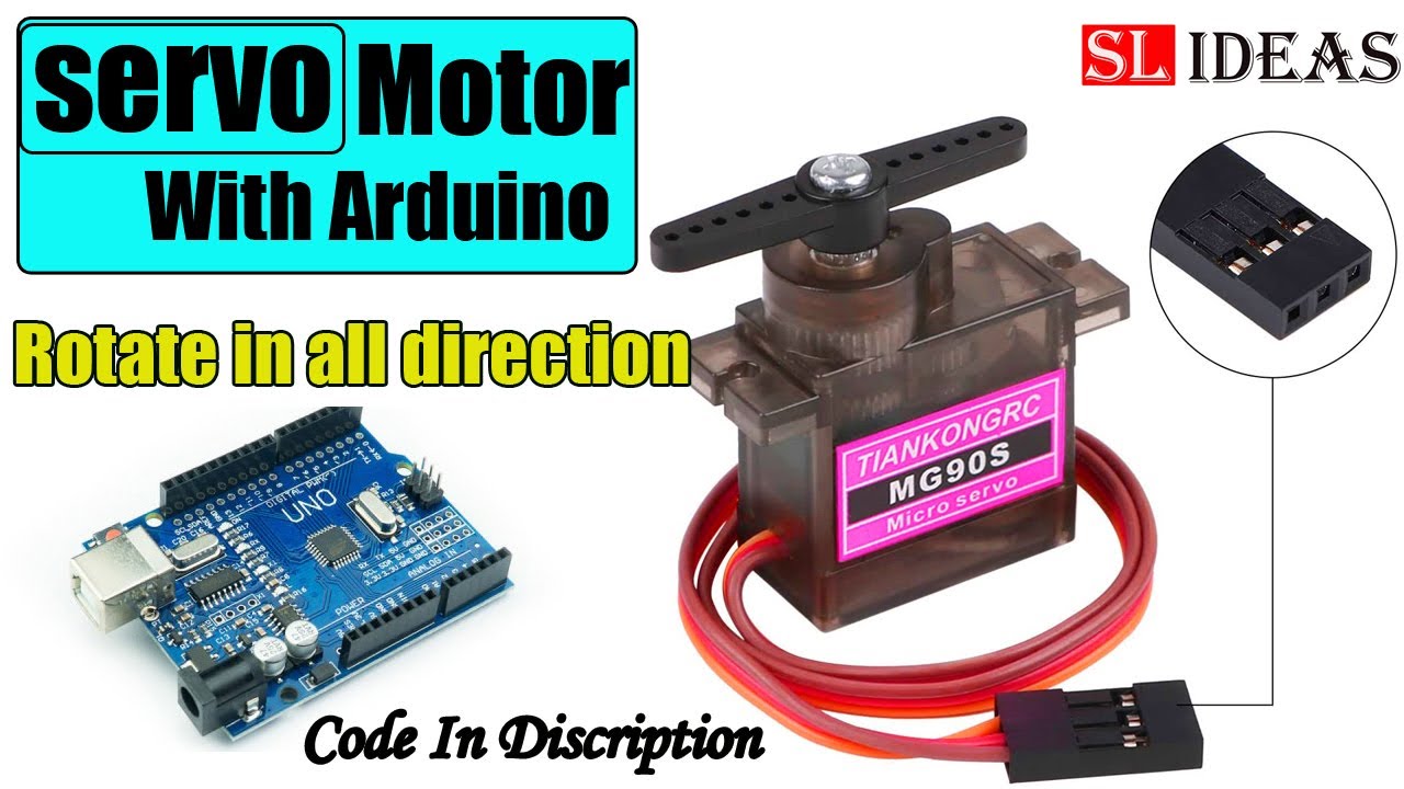 servo motor  arduino | servo motor tutorial | Code in Discription