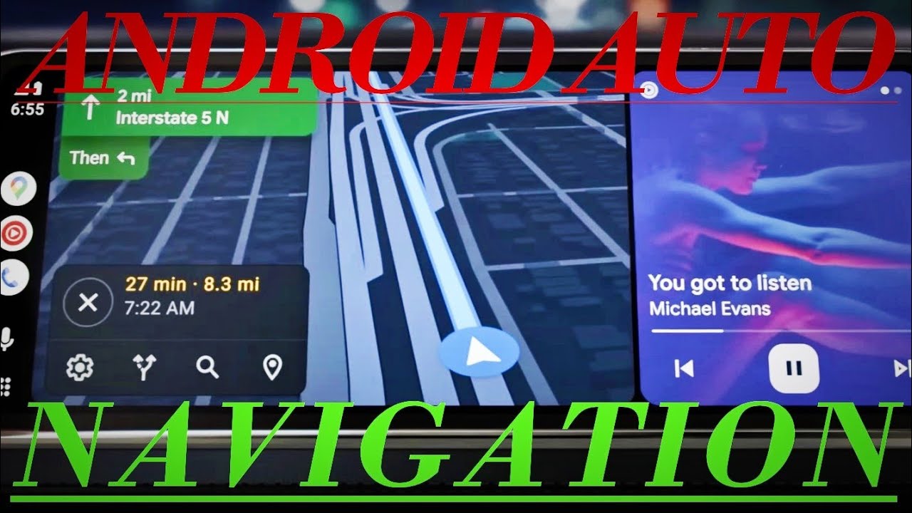 ANDROID AUTO для навигации MAPS/WAZE/PLUGSHARE - EV Roadtrips!