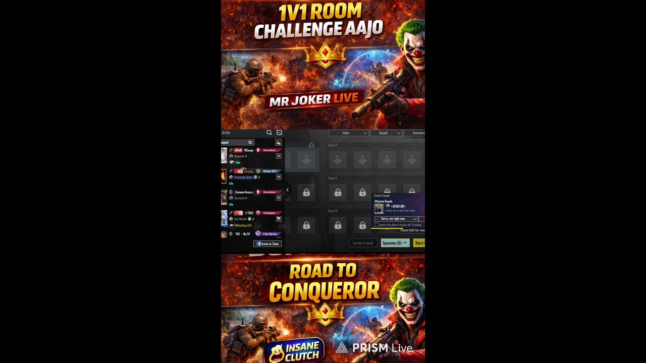 BGMI LIVE 🔥 Road to Conqueror | MR JOKER LIVE ka Aaj Ka Dhamaka
