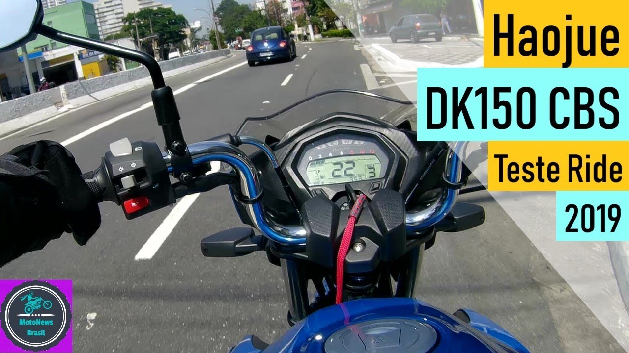 💥 Haojue DK150 CBS 2019 💥 Teste Ride e Review