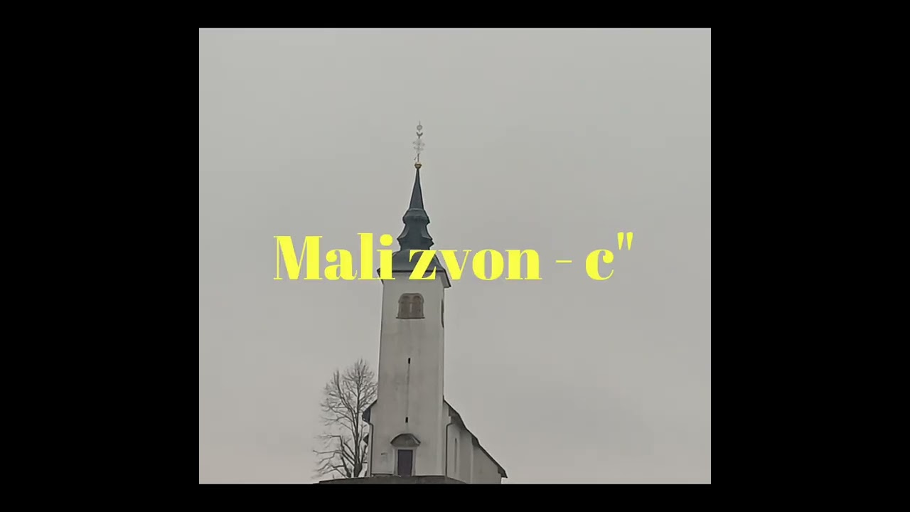 Posamično zvonenje v podružnični cerkvi Svetega Križa na Križni Gori nad Škofjo Loko