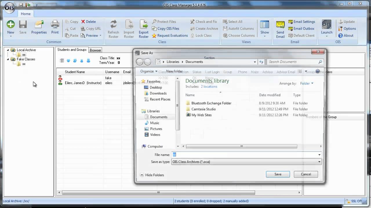 OIS - Creating A Local Archive