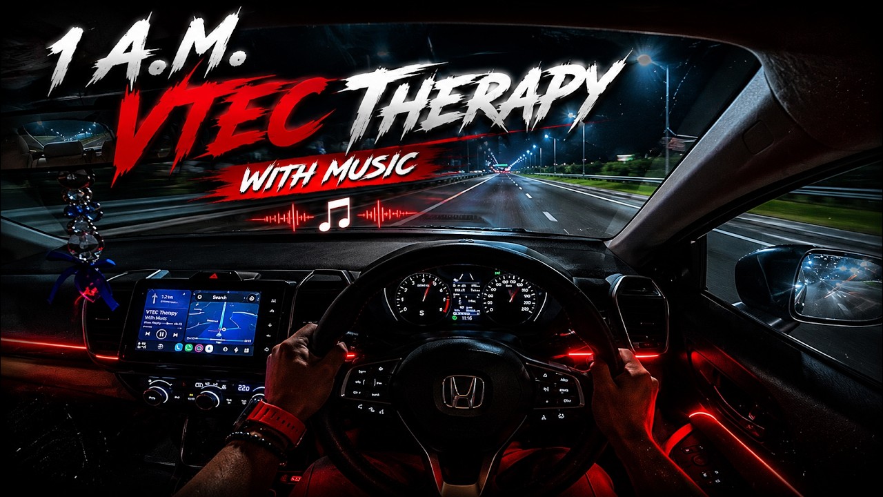 POV: 1AM VTEC Therapy with Music 🎵 | Honda City Night Drive [4K]