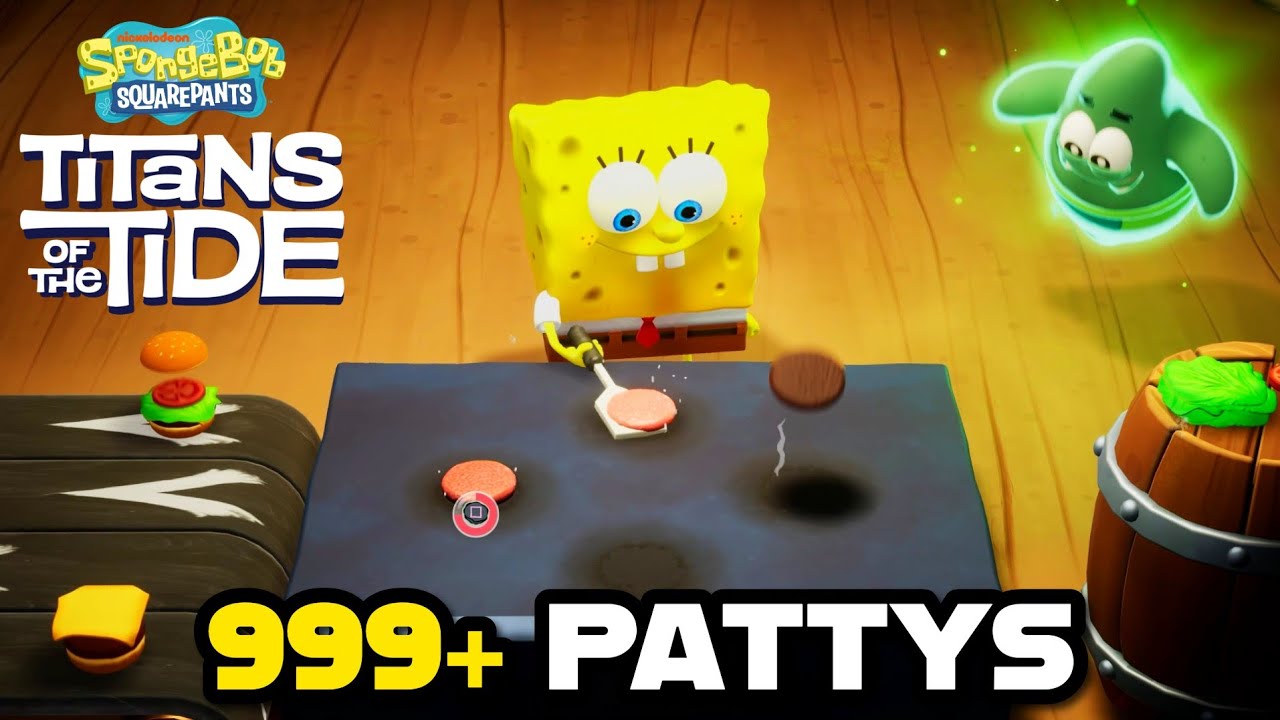 SpongeBob: Titans of the Tide - Making 999+ Krabby Pattys (Chef’s Kiss Trophy Guide)