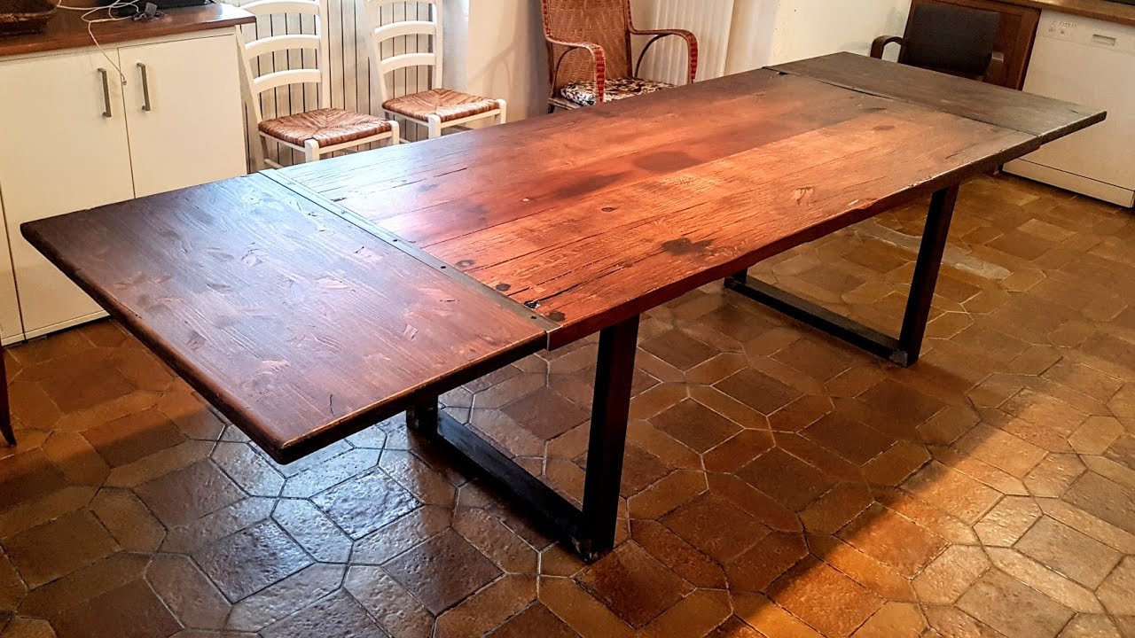 Fabrication table à manger + rallonges