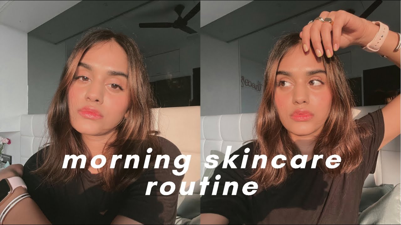 Morning Skincare Routine for Dry & Dehydrated Skin | glowy skin, shaving and more✨