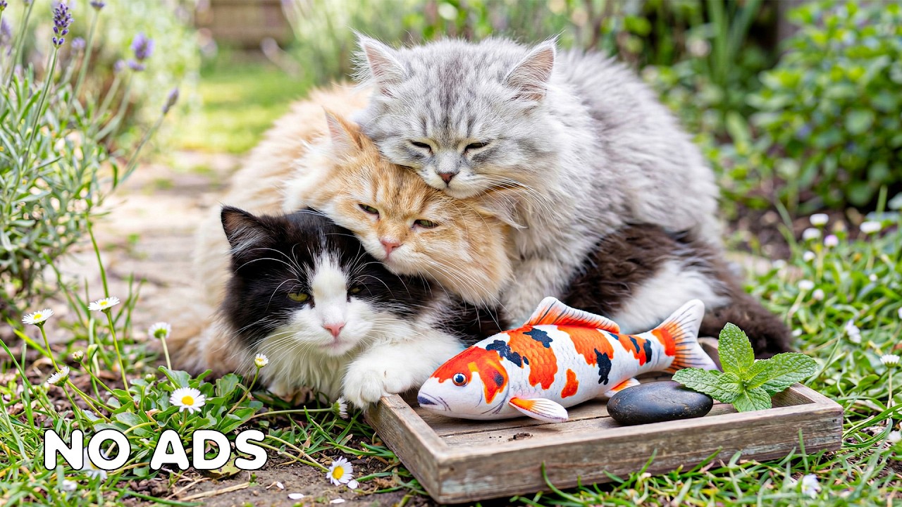 12 часов успокаивающей музыки для кошек 😻 Зимняя атмосфера для сна и снятия тревоги 🎶 Кошачье ТВ