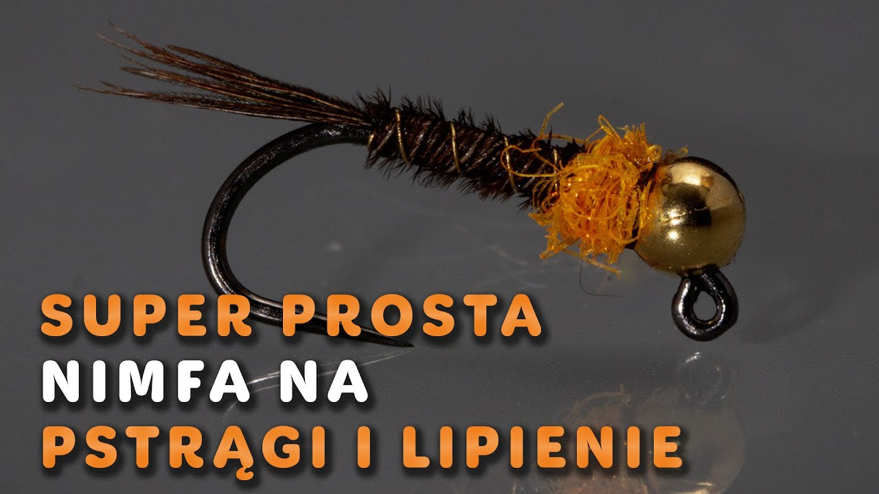 Super prosta nimfa na pstrągi i lipienie - Nimfa brązka -  Wędkarstwo muchowe - Fly tying