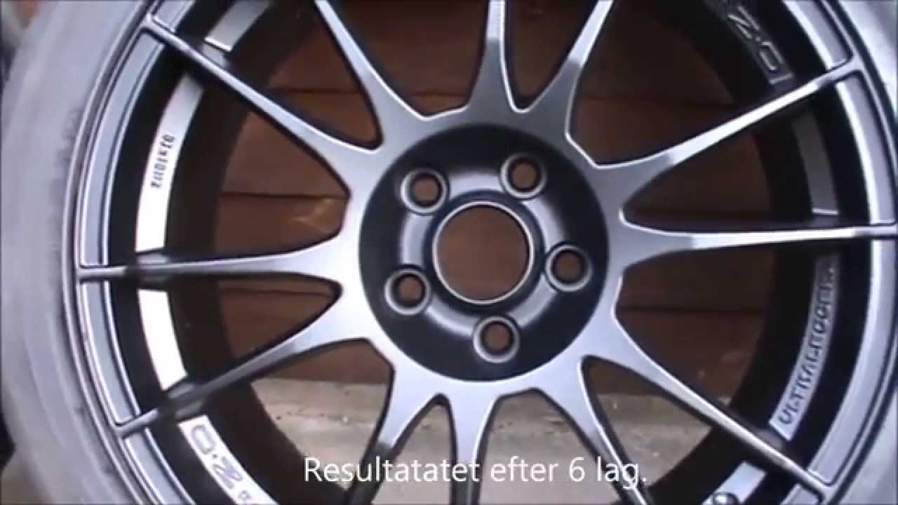 Foliering af alufælge med QuickDip sprayfolie