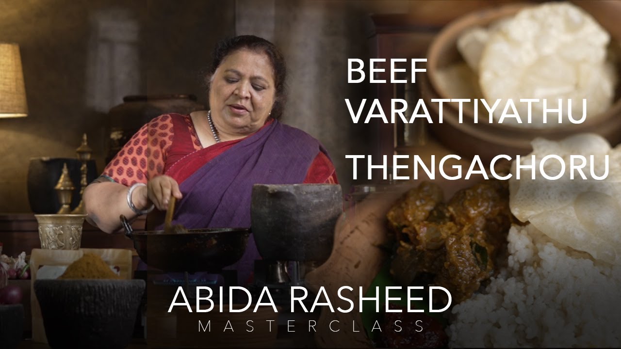 Abida Rasheed MasterClass | Beef Varattiyath & Thengachoru | Kerala Food