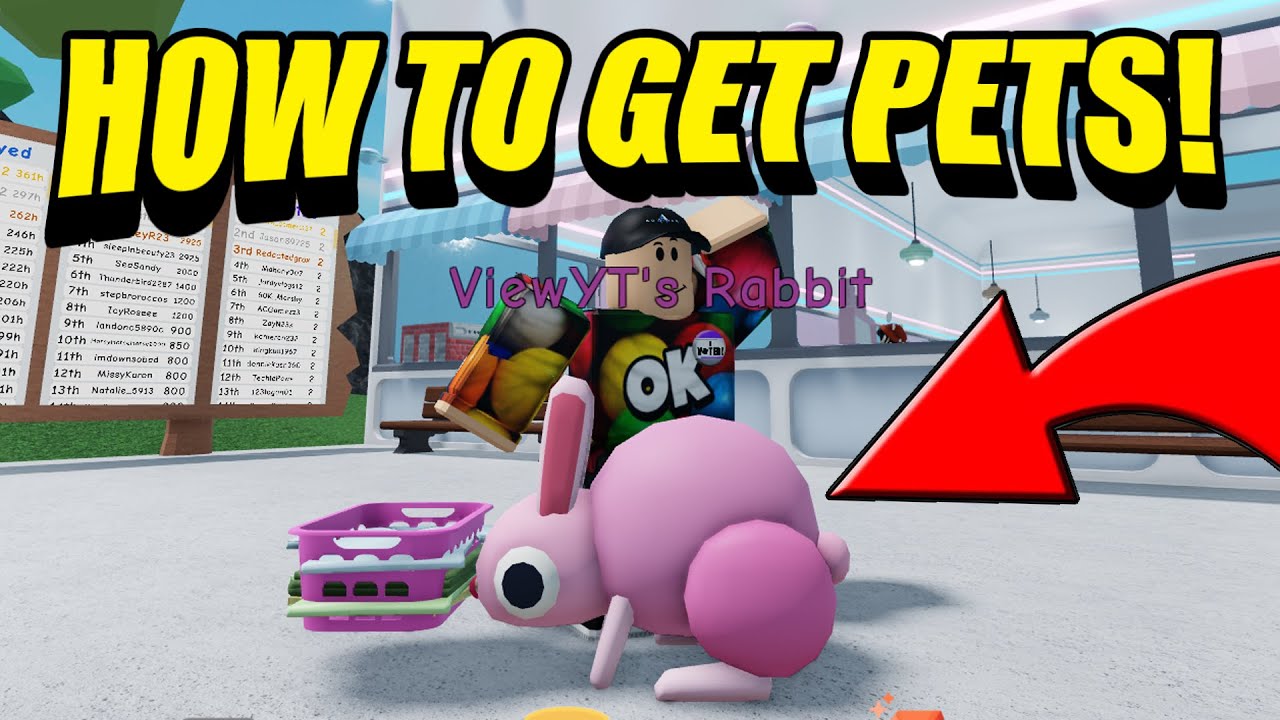 КАК ПОЛУЧИТЬ НОВЫХ ПИТОМЦЕВ В СИМУЛЯТОРЕ ПРАЧЕЧНОЙ! (ROBLOX)