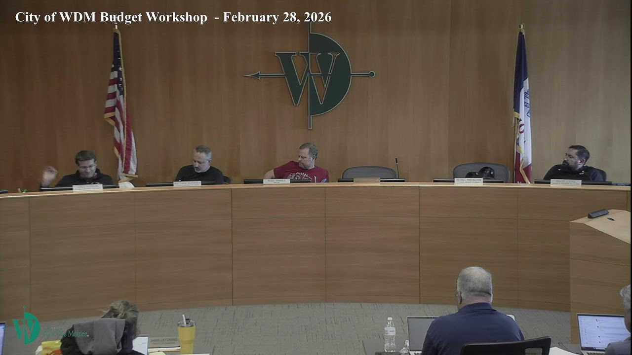City of WDM Budget Workshop  - February 28, 2026