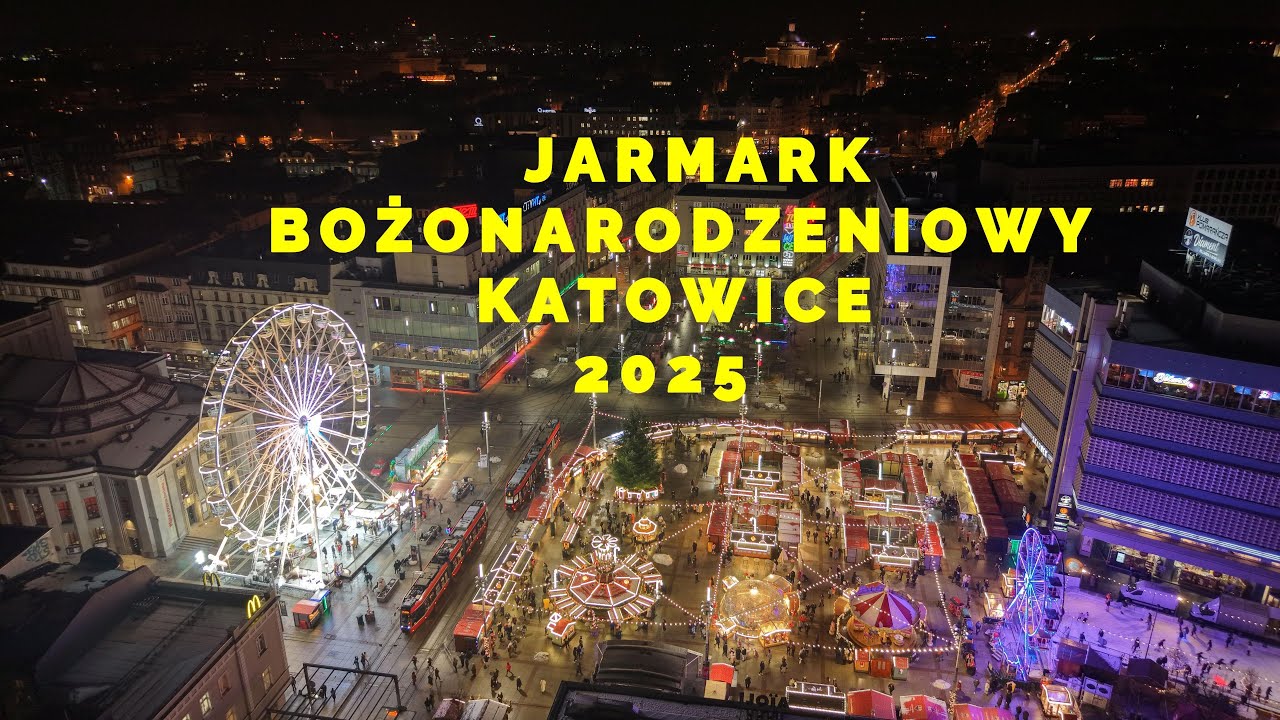 🇵🇱 🎄✨ KATOWICE ❄️2025❄️ CHRISTMAS MARKET-JARMARK BOŻONARODZENIOWY  KATOWICE POLAND 4K
