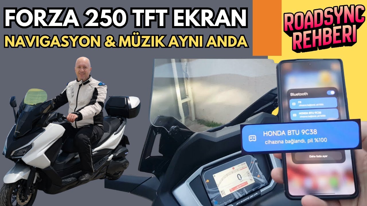 Honda Forza TFT Ekran & RoadSync Kullanımı | Telefon Bağlama, Müzik & Navigasyon