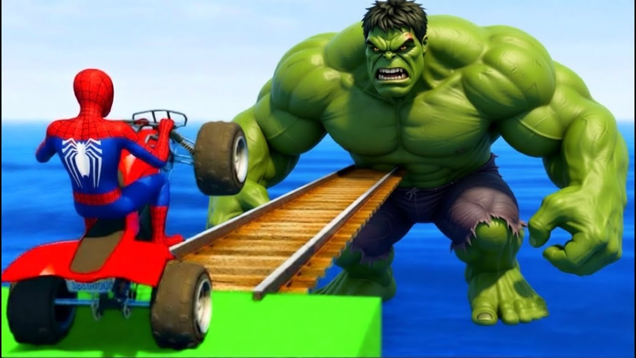 SPIDER-MAN 🔥 Vs Batman vs Ironman الرجل العنكبوت انقاذ باتمان | Funny GTA 5 Superhero Race!