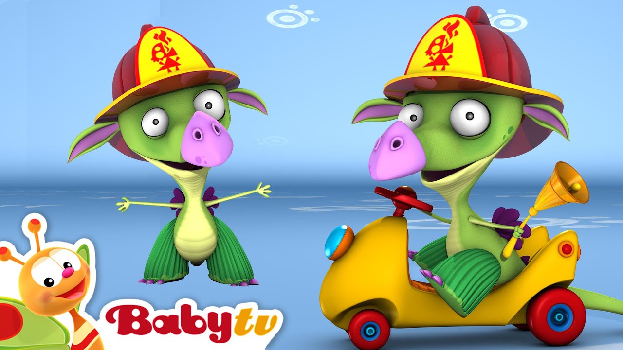 Vestir-se de bombeiro 🧑‍🚒 | Aventuras divertidas com Draco o dragão 🐉 @BabyTVPT