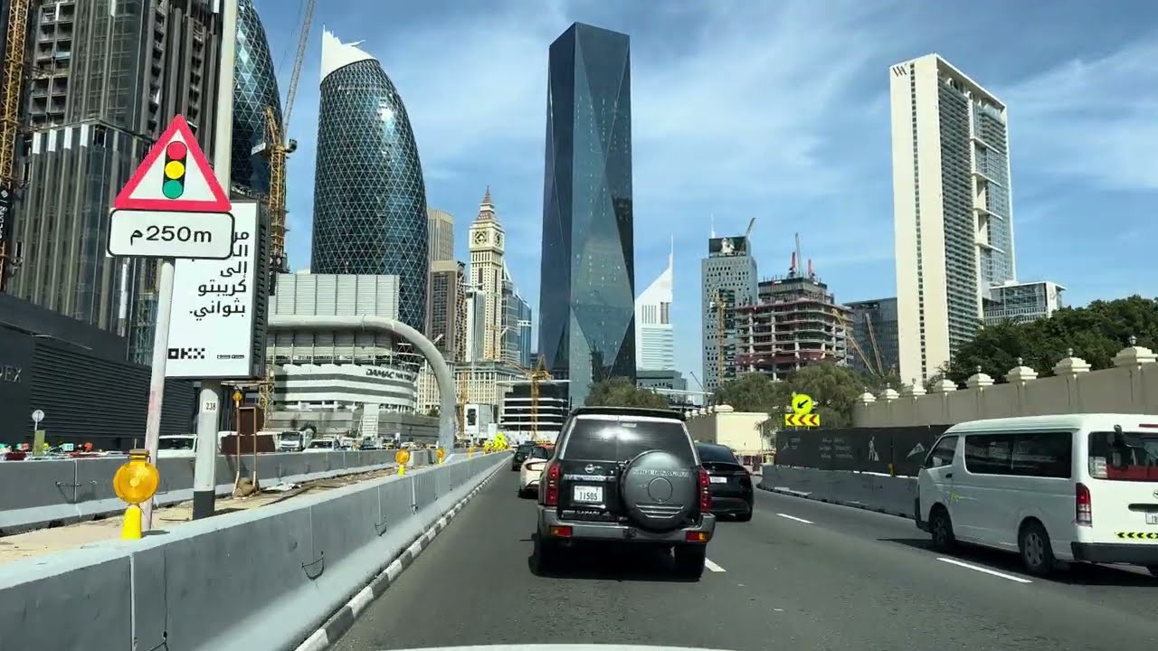 Umm Suqeim to DIFC Index Tower Smooth Drive 🇦🇪 | Relaxing Dubai City Drive | 4K 60FPS 28 January 26