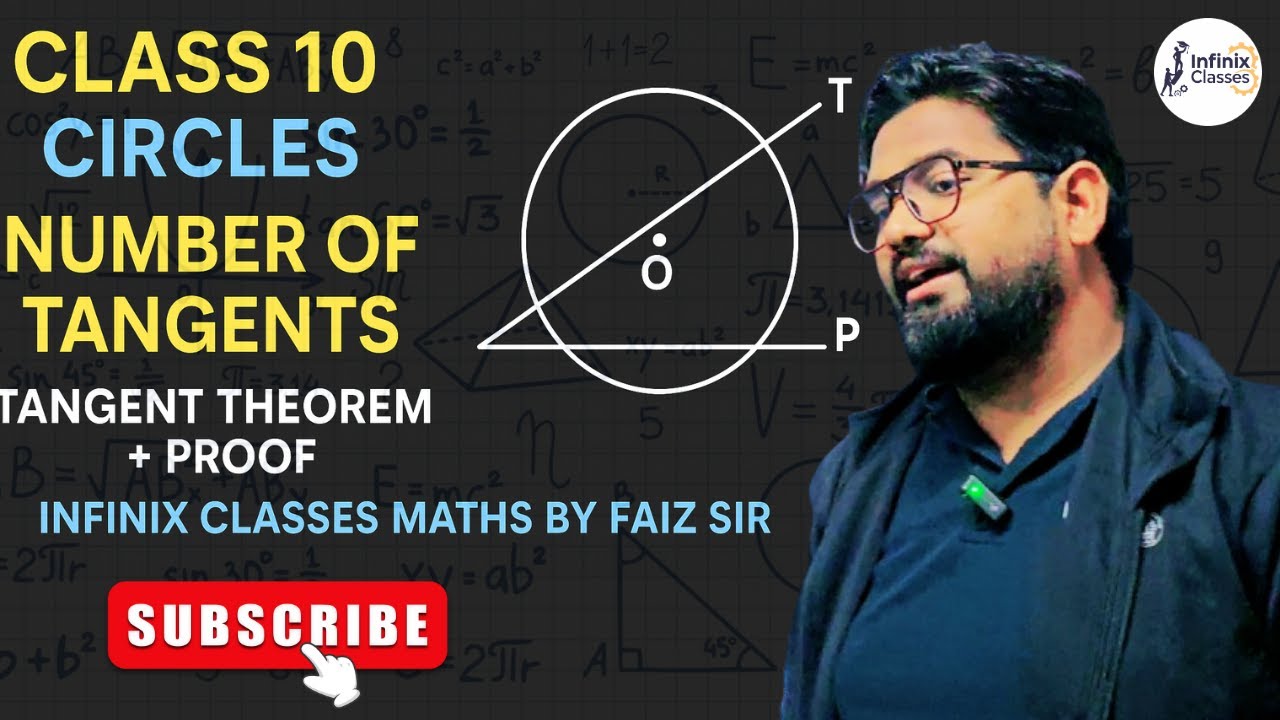 Number of Tangents from a Point | Tangent Theorem | Class 10 Circles | NCERT Examples | Faiz Sir