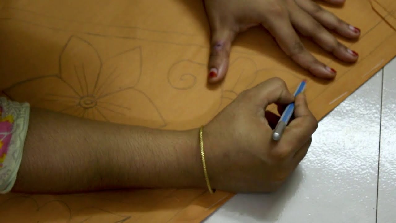 নকশি কাথায় নকশা আঁকবেন যেভাবে। How to make baby nokshi katha || Epi--154
