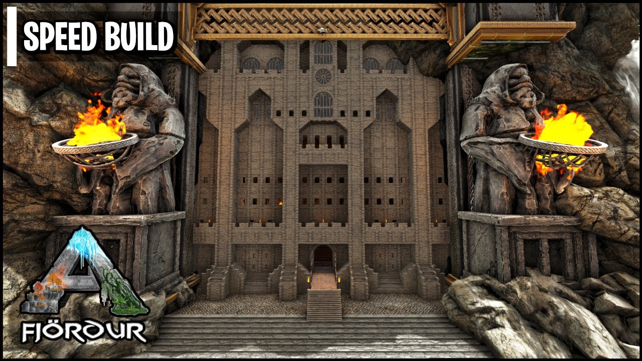 Ark: Fjördur - Erebor Dwarven City Entrance - Speed Build