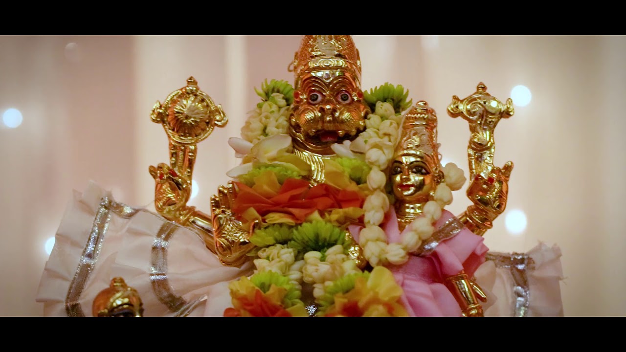 Laxmi Narasimha and Prahlad Maharaj Deity welcoming DAY 1