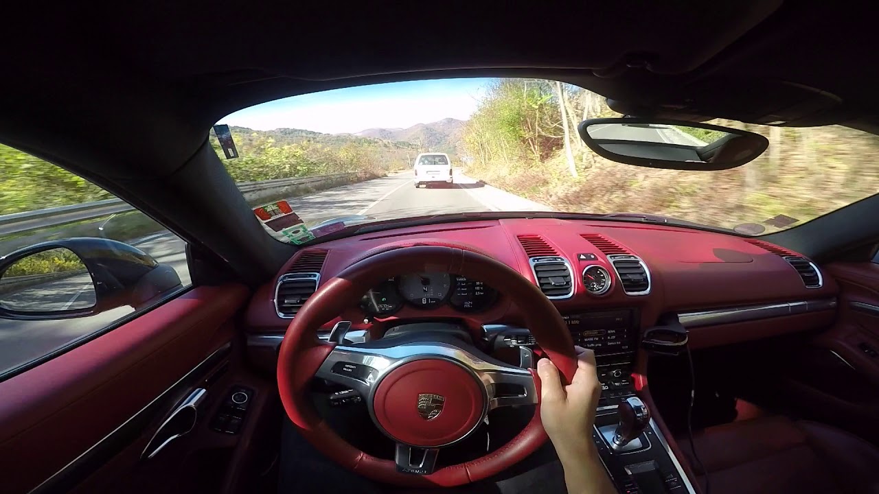 Porsche Cayman S 981 POV nice road