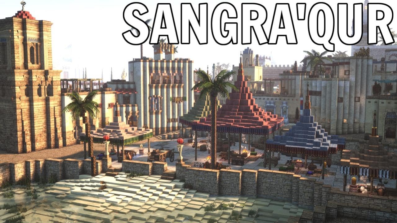 Communal Area for this Medieval Desert Minecraft City