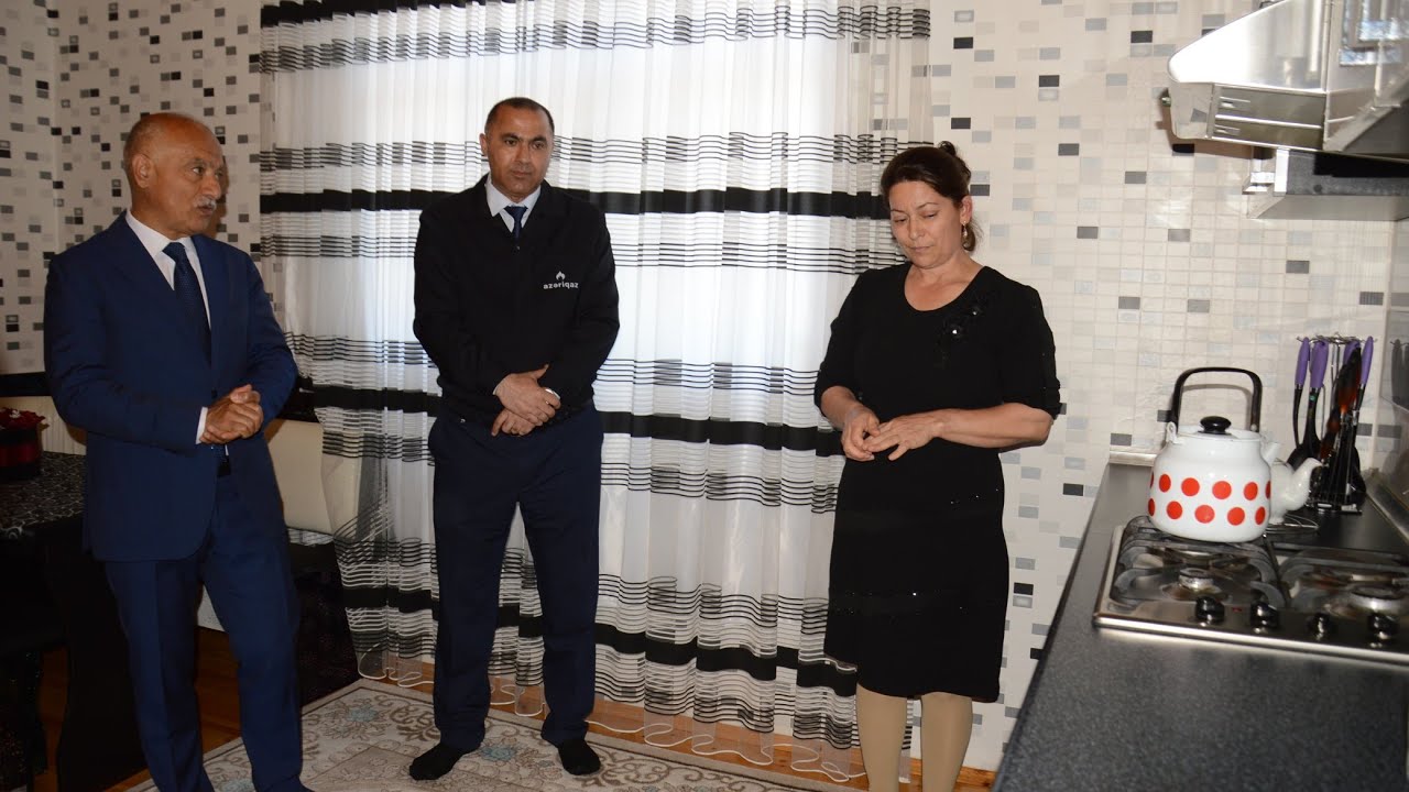 Masallı rayonunun Şərəfə kəndində yeni məhəllə adlanan ərazidə təbii qazın açılışı