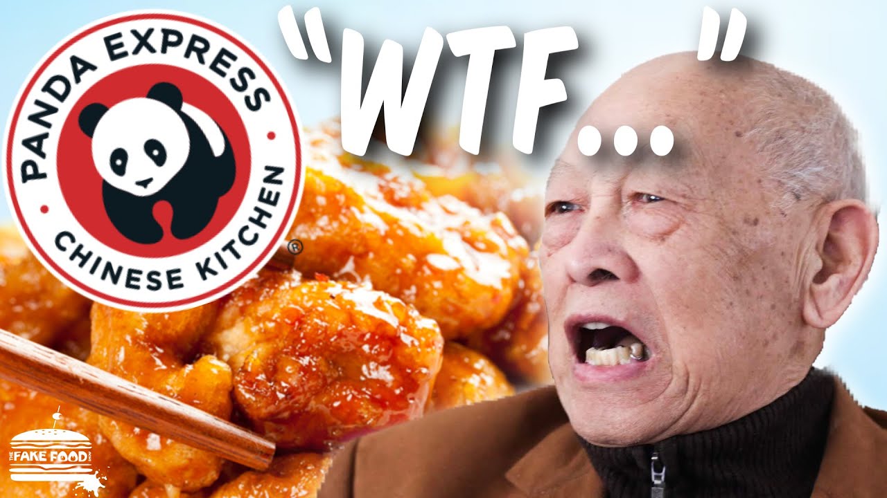 Chinese Grandpa Eats FAKE Chinese Food for the First Time! (Panda Express Mukbang)