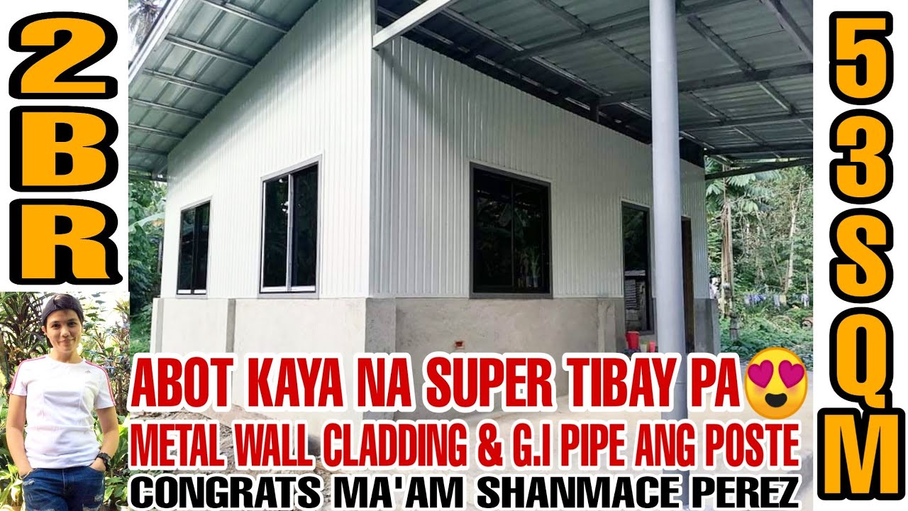 Sulit sa Tibay Metal Wall Cladding, G.I Pipe ang Poste, Siguradong Tatagal sa Lindol at Bagyo,