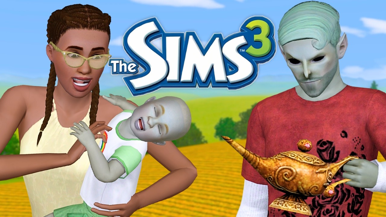 This Sims 3 alien family is getting weirder every day